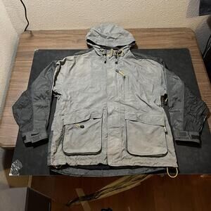 Vintage Gap Jacket Tech Goth Rave Hooded Software Parka Hiking Outdoor Shell Y2k